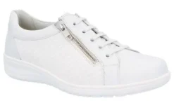 Veterschoenen<Solidus - Wijdte K - 29001 10324 - Wit - Uitneembaar voetbed