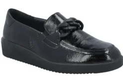 Instapschoenen<Solidus - Wijdte K - 51013 00691 - Zwart - Uitneembaar voetbed