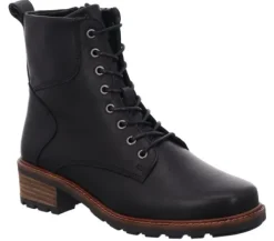 Boots<Solidus - Wijdte K - 61000 1006 - Zwart - Uitneembaar voetbed.
