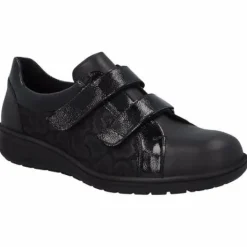 Klittenbandschoenen<Solidus - Wijdte K - 29098 01198 - Zwart - Uitneembaar voetbed