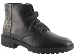 Boots<Solidus - Wijdte K - 38040 00900 - Zwart - Uitneembaar voetbed