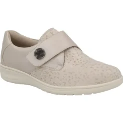 Klittenbandschoenen<Solidus - Wijdte K - 29506 - Beige - Uitneembaar Voetbed
