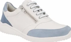 Veterschoenen<Solidus - Wijdte K - 60012 - blauw - Uitneembaar voetbed