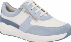 Veterschoenen<Solidus - Wijdte M - 43025 10247 - Blauw - Uitneembaar voetbed