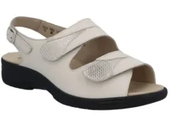 Sandalen<Solidus - Wijdte M - 74019 40456 - Offwhite - Uitneembaar voetbed