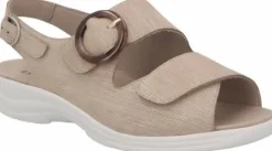 Sandalen<Solidus - Wijdte M - 74032 - Taupe - Uitneembaar voetbed