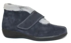 Pantoffels<Stuppy - 1926 blauw - Lamsvacht - Uitneembaar voetbed