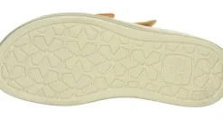 Slippers<Think - 000444 6010 - Geel met oranje - Uitneembaar voetbed