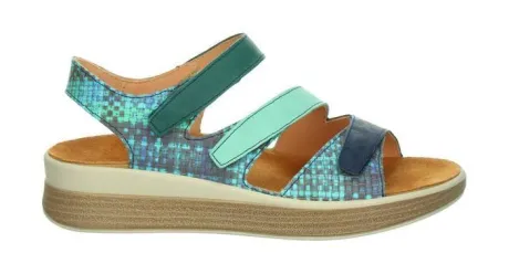 Sandalen<Think - 00585 9040 - Meggie - Blauw - Uitneembaar voetbed