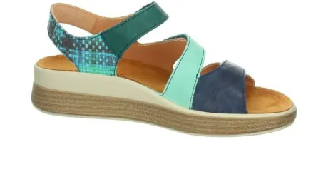 Sandalen<Think - 00585 9040 - Meggie - Blauw - Uitneembaar voetbed