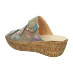 Slippers<Think - 000959 9010 - Taupe - Uitneembaar voetbed