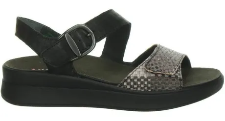 Sandalen<Think - 000251 900 - Zwart - Uitneembaar voetbed