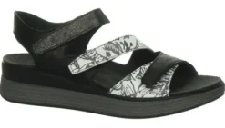 Sandalen<Think - 000585 0020 - Zwart - Uitneembaar voetbed