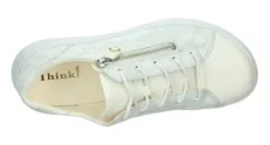 Veterschoenen<Think - ca H wijdte - 001160 1000 - Offwhite - Uitneembaar voetbed