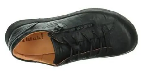 Veterschoenen<Think - ca H wijdte - 001160 0000 - Zwart - Uitneembaar voetbed
