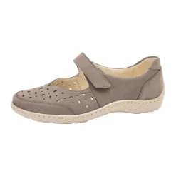 Bandschoenen<Waldlaufer - Henni - 496325 191 088 - Taupe - Uitneembaar voetbed