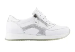 Veterschoenen<Waldlaufer - Wijdte H - 752002 201 663 - Wit - Uitneembaar voetbed