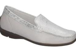 Instapschoenen<Waldlaufer - Wijdte H - 431000 304 005 - Marmerwit - Uitneembaar voetbed