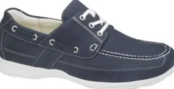 Veterschoenen<Waldlaufer - Wijdte H - 526001 - Blauw - Uitneembaar voetbed