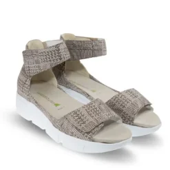 Sandalen<Waldlaufer - Wijdte H - Isa - 757802 161 - Taupe - Uitneembaar voetbed