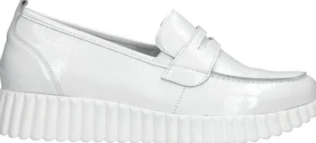 Instapschoenen<Waldlaufer - Wijdte H - Lorela 749501 - Wit - Uitneembaar voetbed