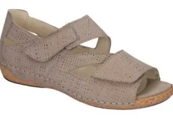Sandalen<Waldlaufer - WIJDTE H - TAUPE - UITNEEMBAAR VOETBED