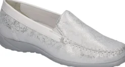 Instapschoenen<Waldlaufer - Wijdte K - 640004 316 150 - Zilver - Uitneembaar voetbed