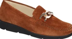 Instapschoenen<Waldlaufer - Wijdte K - 39503 195 082 - Cognac - Uitneembaar voetbed