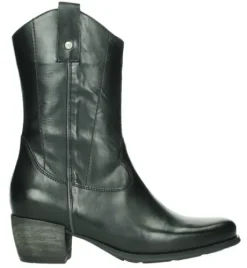 Korte Halfhoge Laarzen<Wolky - 02876 30 00 - Caprock - Zwart - Uitneembaar voetbed