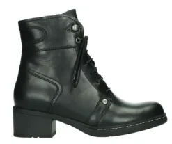 Boots<Wolky - 01263 30 00 - Zwart - Uitneembaar voetbed