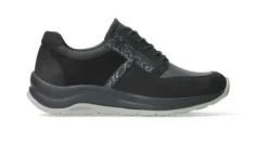 Veterschoenen<Wolky - 00979 - Zwart - Uitneembaar voetbed