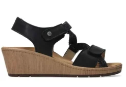 Sandalen<Wolky - 03550 La Jolle - Zwart - Uitneembaar voetbed