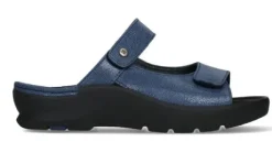 Slippers<Wolky - Zaandam - 0392615 - Jeans - Uitneembaar voetbed