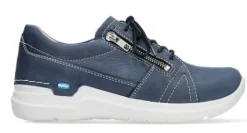 Veterschoenen<Wolky - Feltwell - 660911 820 - Blauw - Uitneembaar voetbed