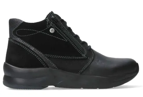 Boots<Wolky - Glacier - 05891 90 001 - Zwart - Uitneembaar voetbed