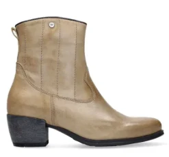 Korte Halfhoge Laarzen<Wolky - Lubbock - 0287830 125 - Beige - Uitneembaar voetbed