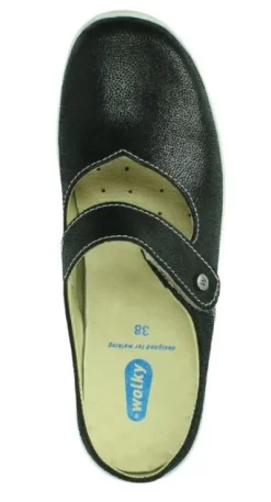 Slippers<Wolky - Narni 6610 - Zwart - Uitneembaar voetbed