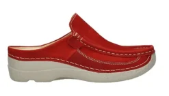Slippers<Wolky - Roll slide - 06202 - Rood - Uitneembaar voetbed