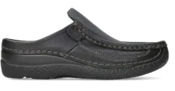 Slippers<Wolky - Roll Slide 6202 Zwart - Uitneembaar voetbed