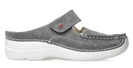 Slippers<Wolky - Roll Slipper - 06227 93270 - Grijs - Uitneembaar voetbed