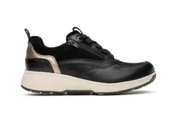 Veterschoenen<Xsensible - Wijdte H - 30215 .2 - Grenoble - Zwart - Uitneembaar voetbed