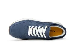 Veterschoenen<Xsensible - Wijdte H - Golden Gate Men - Blauw - Uitneembaar voetbed