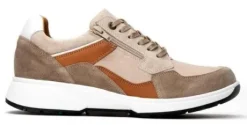 Veterschoenen<Xsensible - Wijdte H - Zurich - 30406 2 501 - Beige - Uitneembaar voetbed